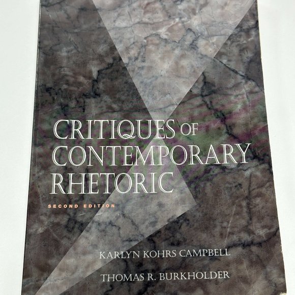 Critiques of Contemporary Rhetoric by Thomas R. Burkholder and Karlyn Kohrs - Picture 2 of 3